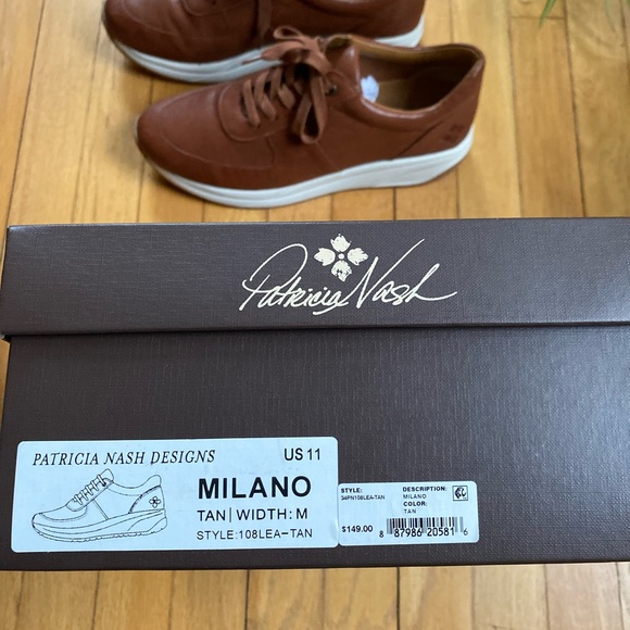 NEW!! Patricia Nash Women’s Milano LEATHER Lace Up sneakers - size 11M - Picture 5 of 9
